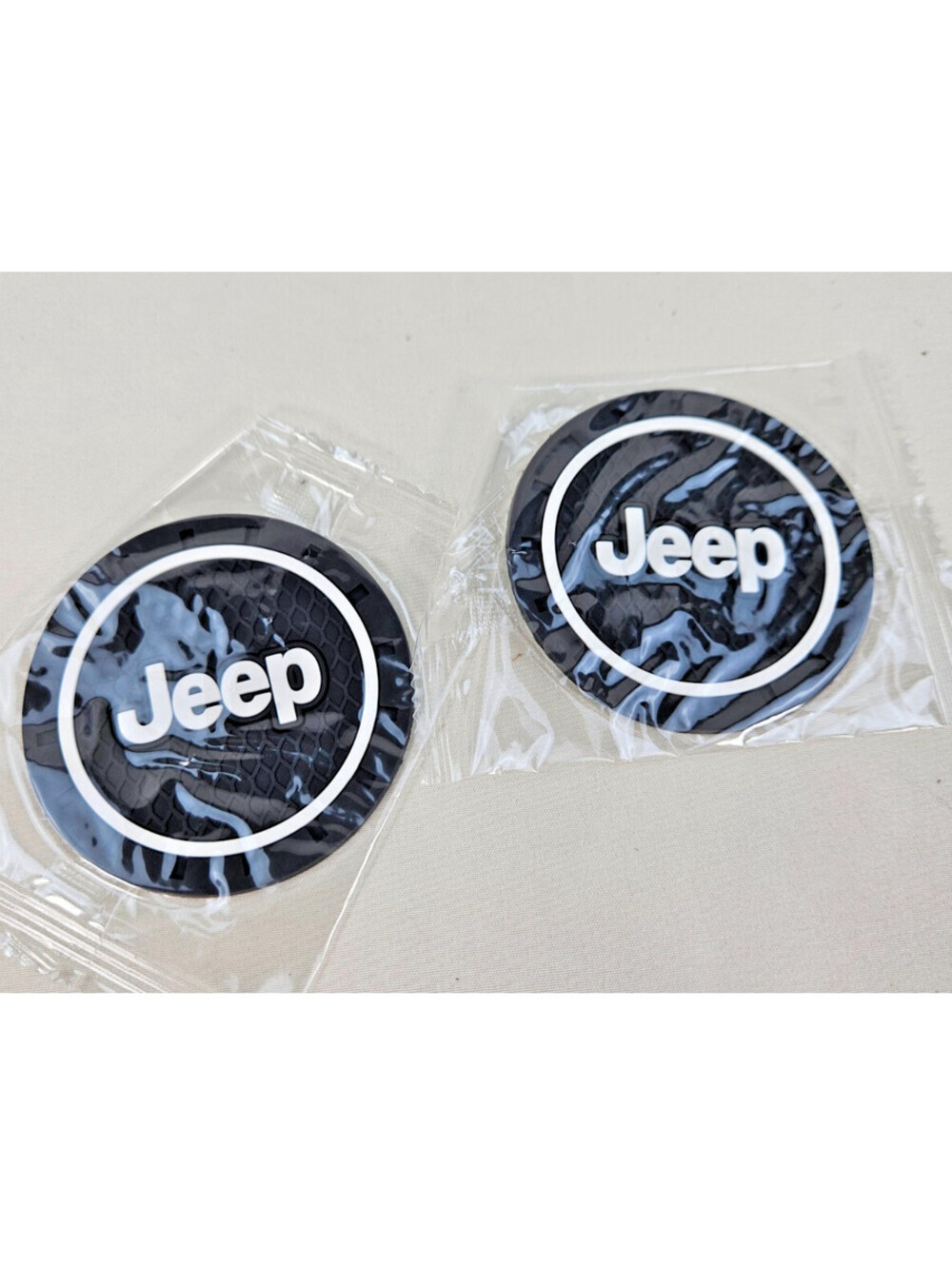 Jeep Logo Cup Holder Coasters